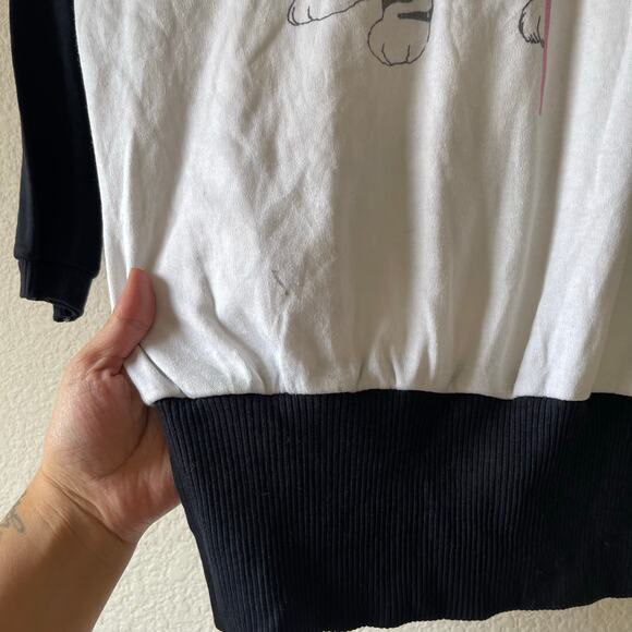 Vintage cat print front and back dolman style blouse size xs - Picture 3 of 6